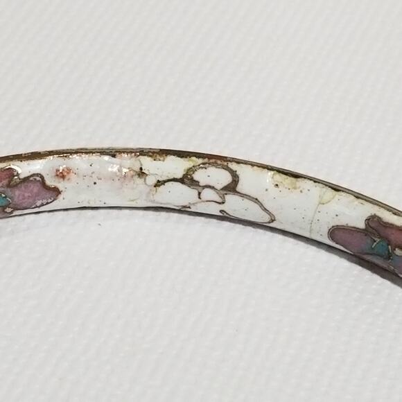 Vintage Cloisonne enamel bangle bracelet 1.1999 - Picture 9 of 9